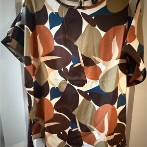 Abstract Print Women's 1X Top